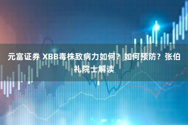 元富证券 XBB毒株致病力如何？如何预防？张伯礼院士解读